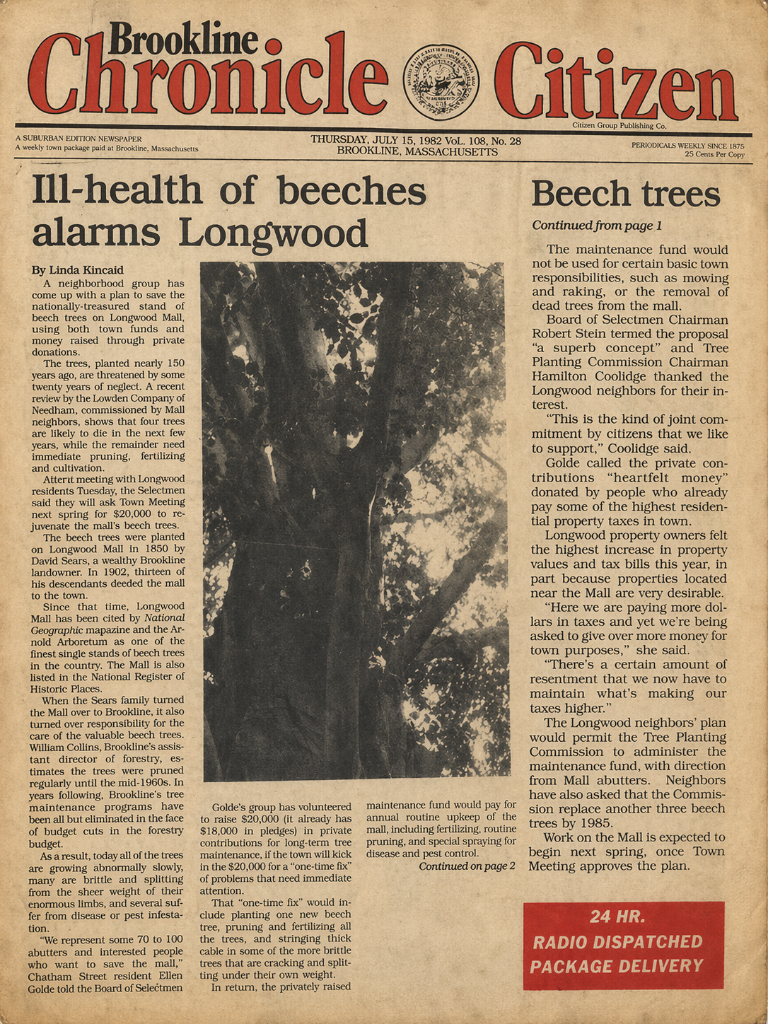1982: Friends of Longwood Mall page 1