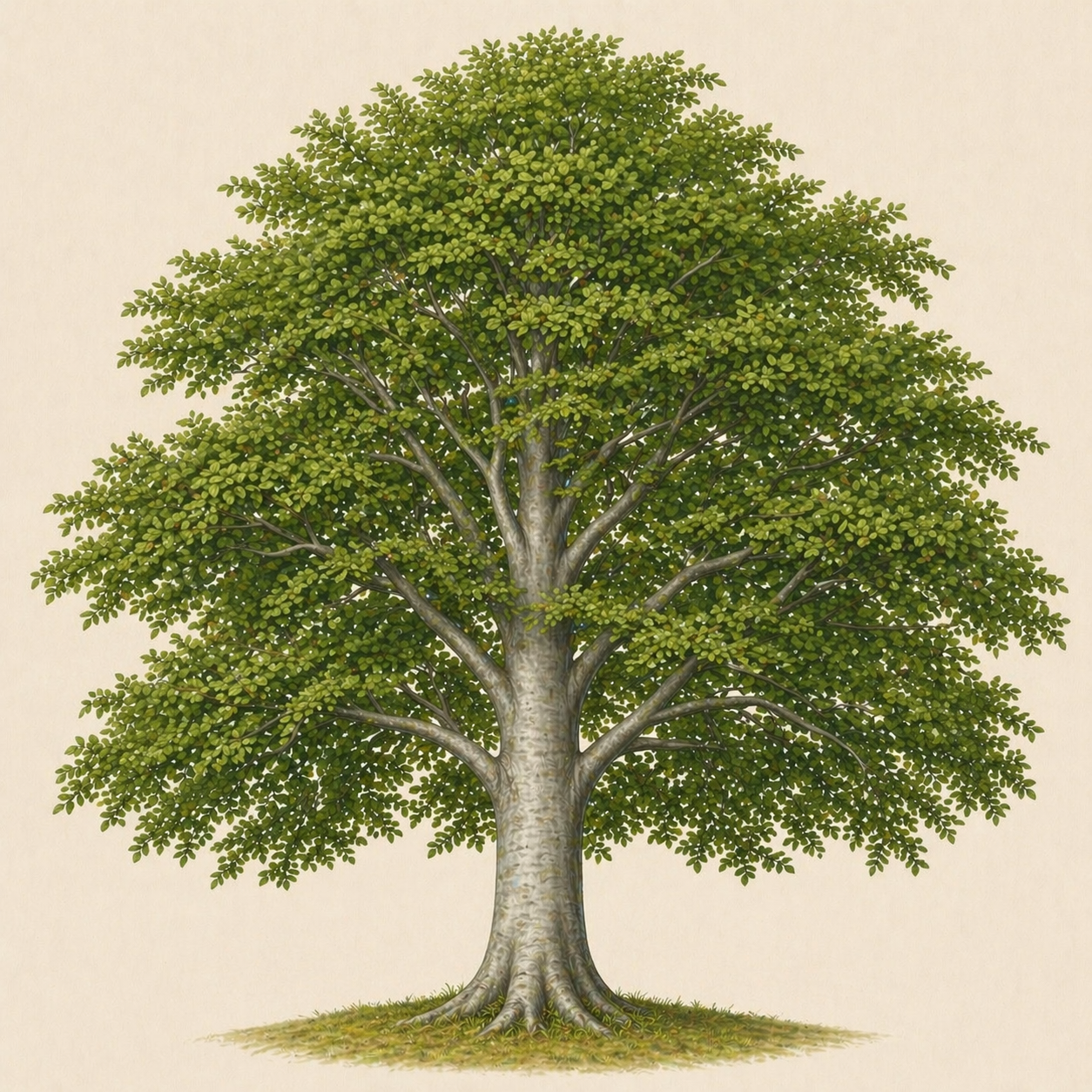 Illustrated Longwood Mall tree with wooden sign links to the main site sections
